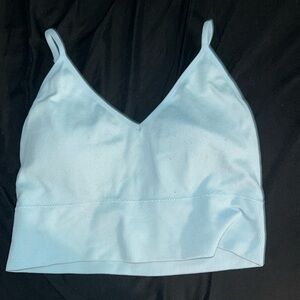 Baby blue crop top